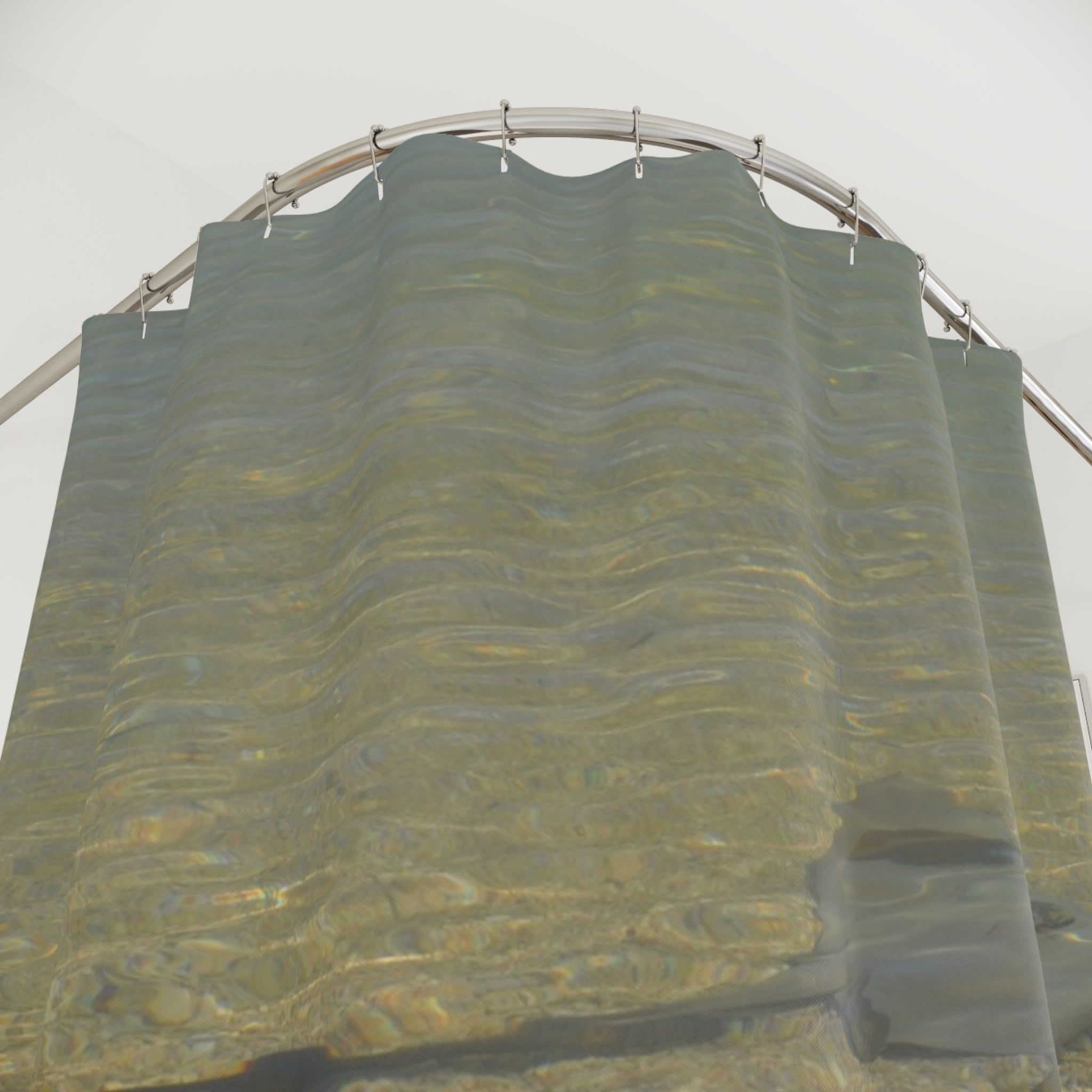 Sting Ray Ocean -Calming Oceanic Shower Curtain - Underwater Stingray Design for Beach Lovers